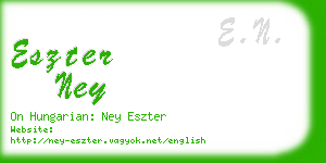 eszter ney business card